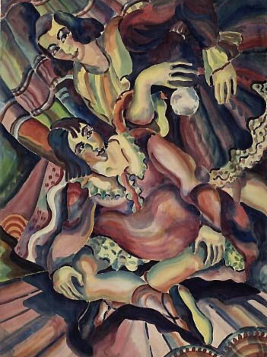 sim_barr's tweet photo. Kathleen Walne (1915– 2011) British #artist known for her colourful #watercolor painting
#watercolorart #kathleenwalne #watercolour #watercolours #ukartist #ukpainter #art #artists #britishartist #watercolors #artworld #womenartists #twofigures #thepainter #girlincaravan https://t.co/CIVeRZoQkB