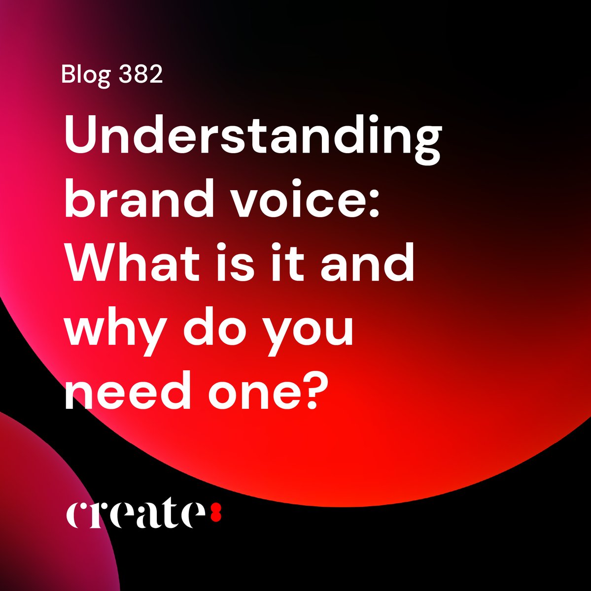Create8Ltd's tweet image. Has your brand found its voice? 
Learn all about what brand voice is and why it’s so important in our latest blog.
create8.co.uk/the-importance…

#Create8 #BrandingBlog #BrandingTipsAndTricks