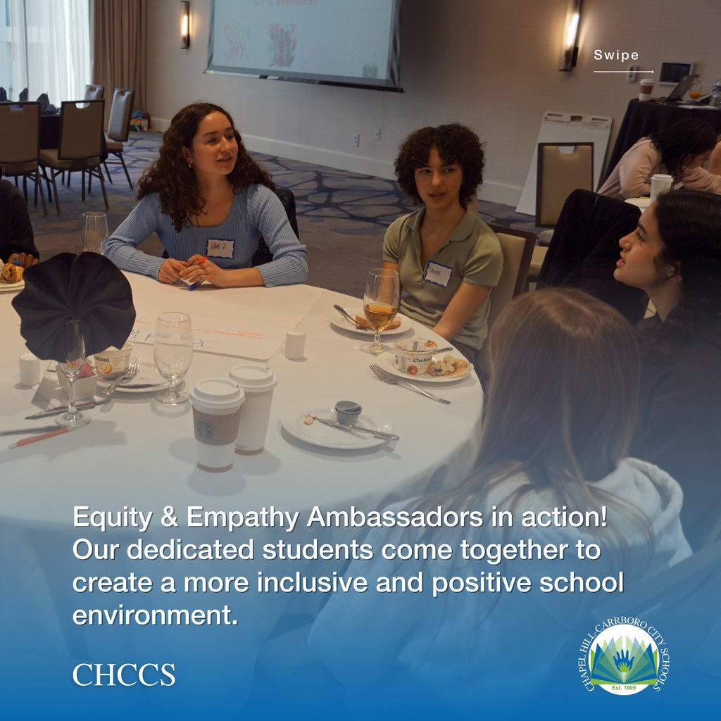 CHCCSEquity's tweet photo. In February, our Equity & Empathy Ambassadors gathered in the spirit of innovation for their respective schools. Together, these motivated individuals recently brainstormed how best to bring new “wellness and joy” days into schools!
#CHCCSequity https://t.co/pNqReOIC9A