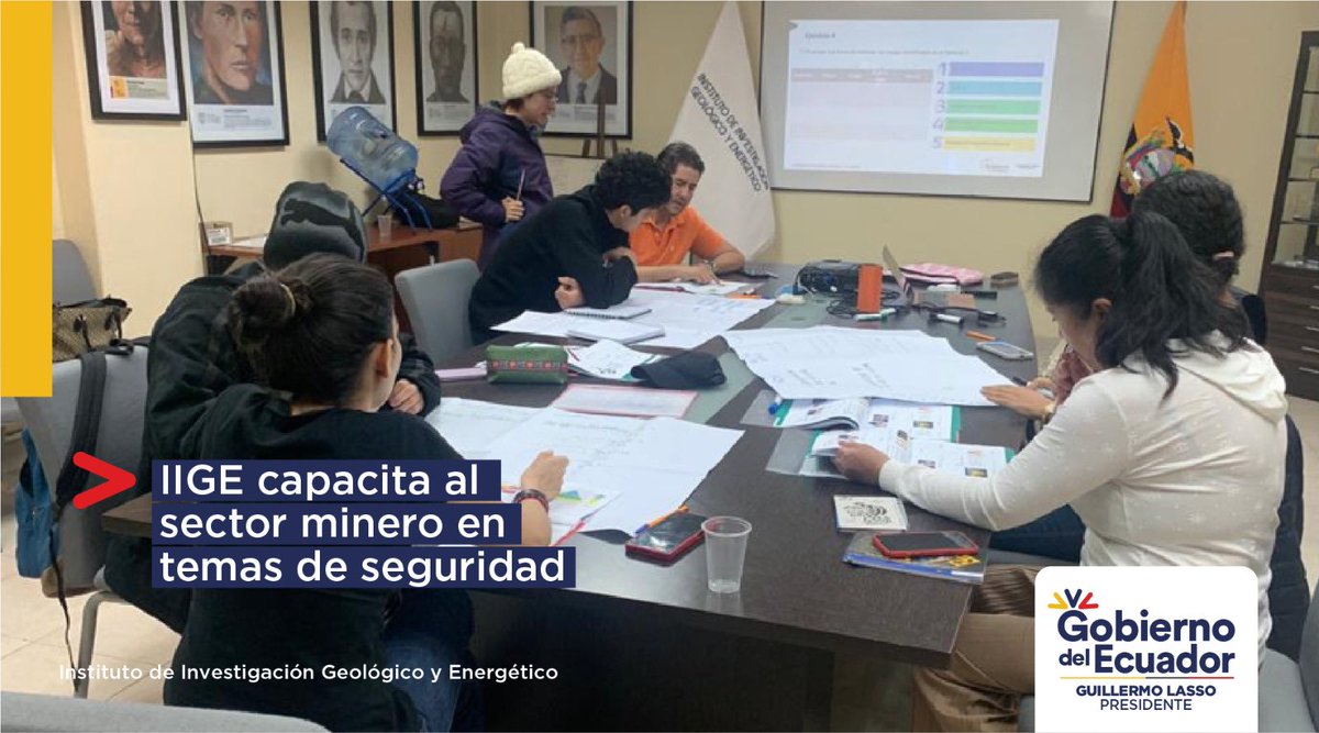 IIGE_Ec's tweet photo. #LaNoticiaDelDía | IIGE capacita al sector minero en temas de seguridad. Te invitamos a leer y compartir esta interesante noticia.
👉🏼 https://t.co/FiESTJry2i https://t.co/JTJWHKjLC5