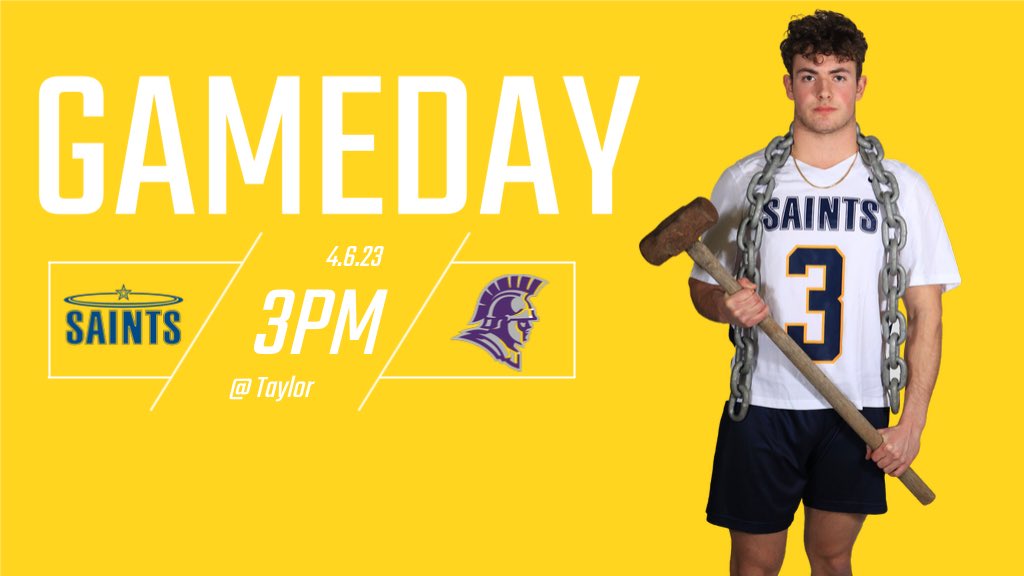 GAMEDAY!!!! On the road today @ Taylor 3pm. Go Saints!!! #TheHeights💫