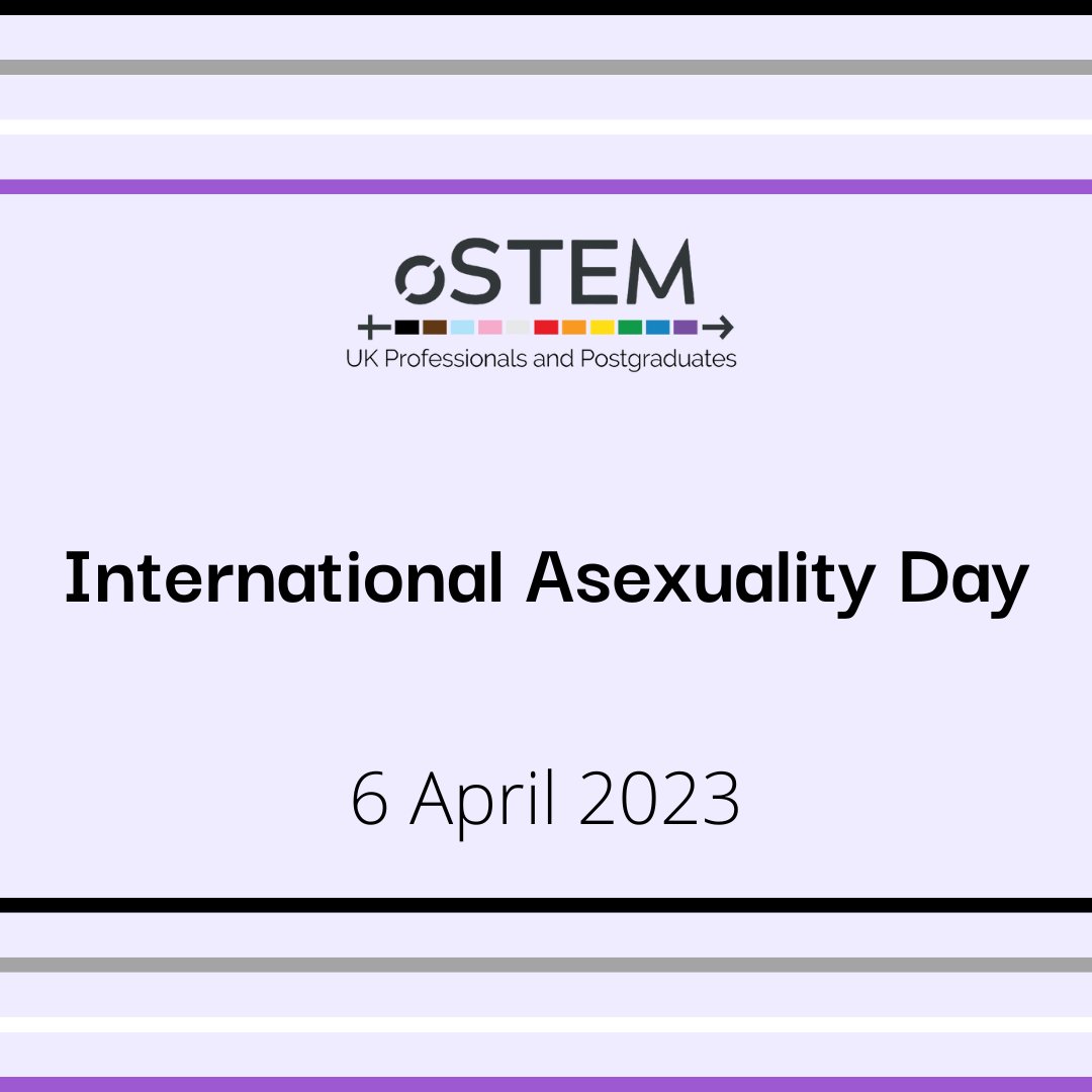 Today is International Asexuality Day 💜🤍🖤

#oSTEMUK #LGBTQinSTEM #InternationalAsexualityDay