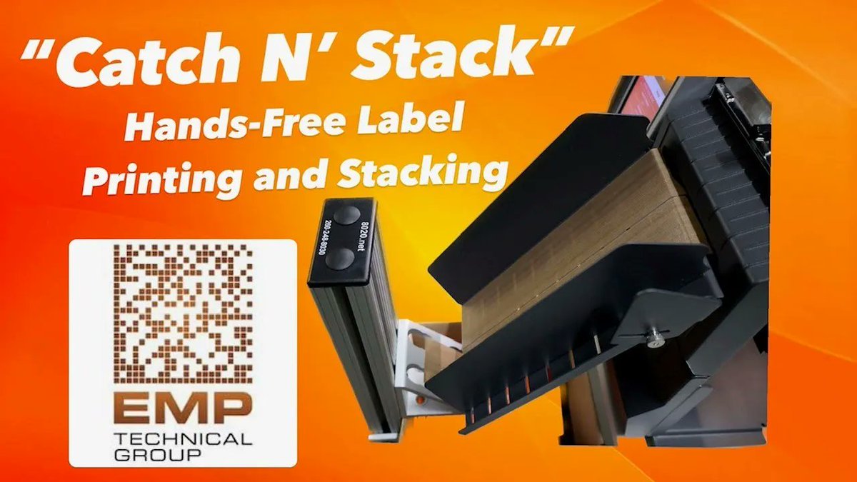 Label printers with built-in cutters:👍

Standing beside it to catch and stack the labels: 👎

Introducing our latest label printer accessory. The Hands-Free "Catch N' Stack" Label Tray youtu.be/CC8riQ8fB4I