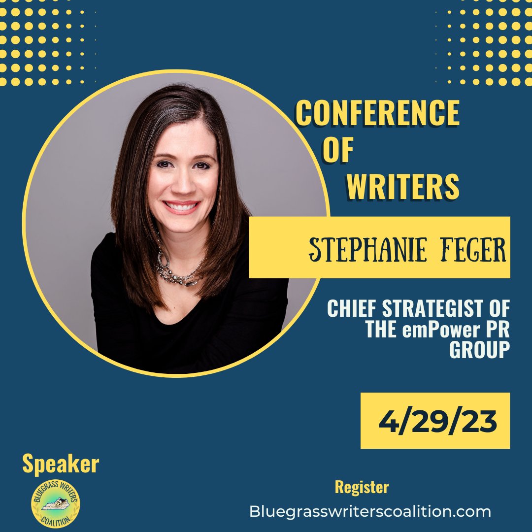 BluegrassWrite1's tweet image. Wondering how to market your book? Don't miss the Conference of Writers!

Register at bluegrasswriterscoalition.com