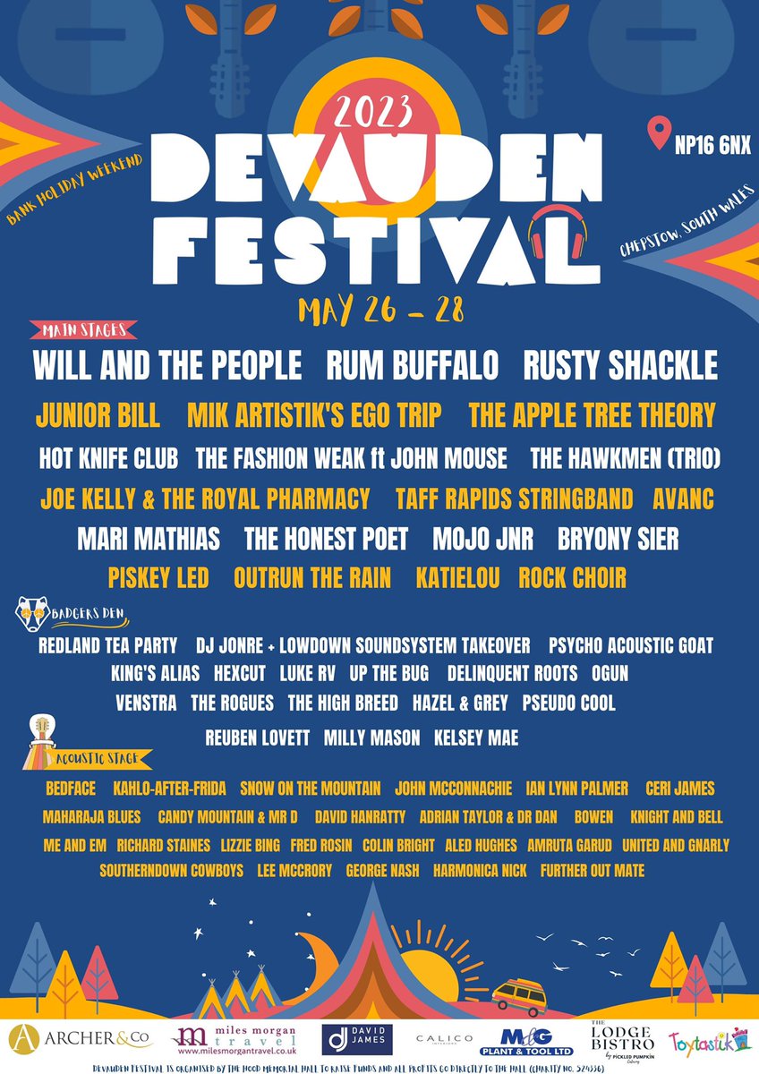 😍 Second Wave of Artists Added 😍

Tier two ticket pricing stops at midnight tomorrow (Friday). Get yours whilst you can at devaduenfestival.com