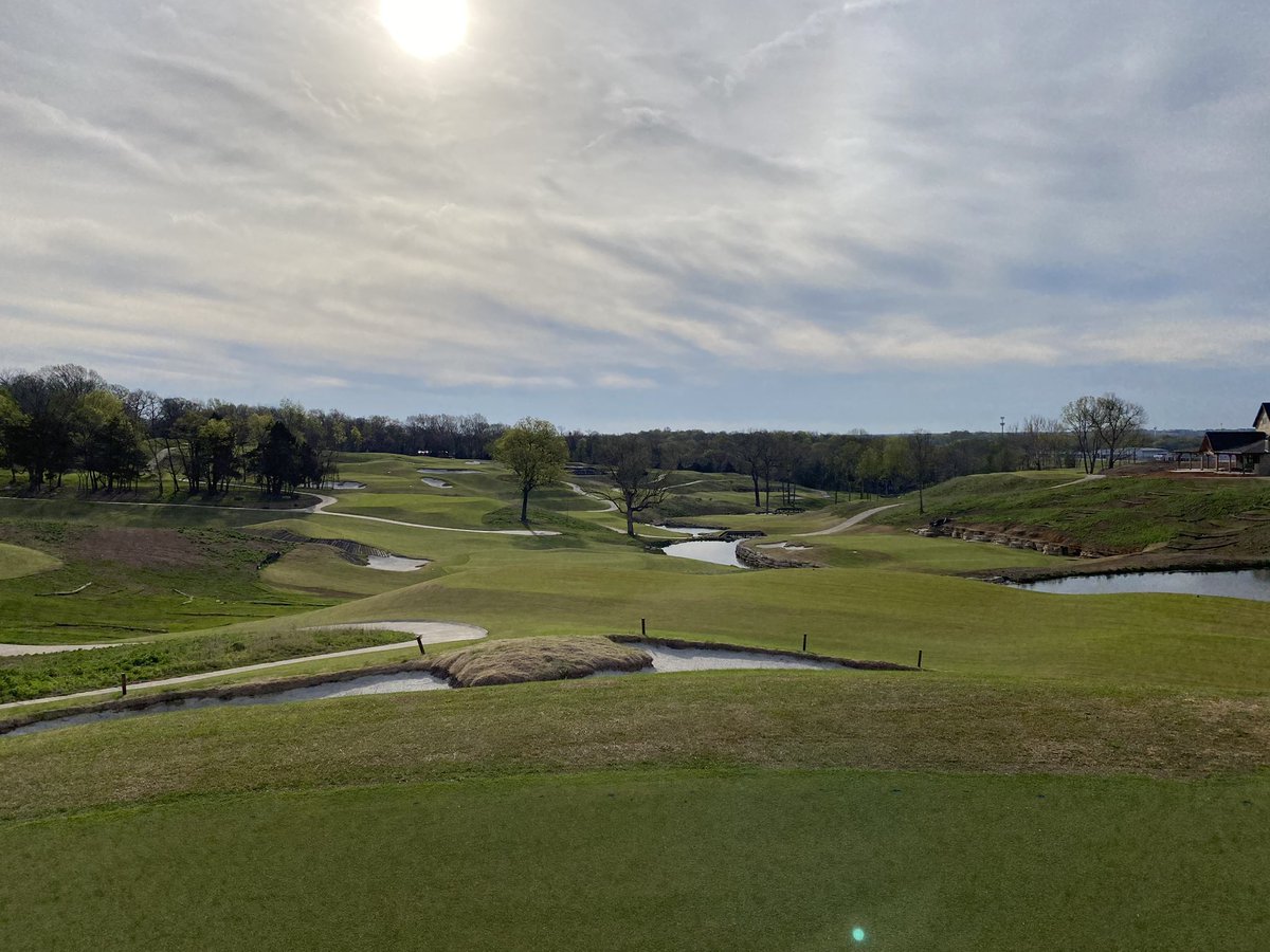 Tahoma31 is greening up fast. Just a few more weeks and the Battlefield will be ready to open. @jomayo47 @ShangriLaOKGolf