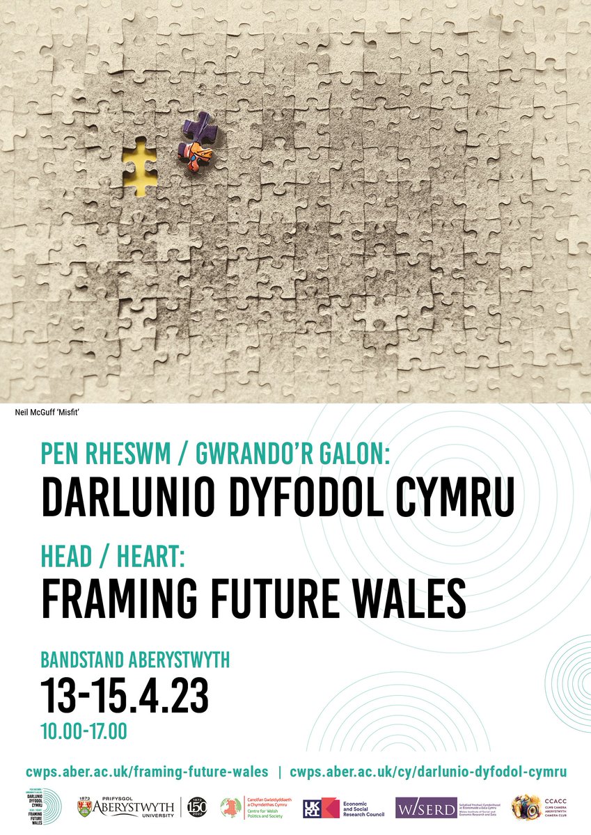 Beth yw eich safbwynt ar ddyfodol Cymru? Dewch i weld lluniau sy'n archwilio annibynniaeth yn yr arddangosfa ffotograffiaeth 'Pen Rheswm / Gwrando'r Galon: Darlunio Dyfodol Cymru' yn Bandstand, Aberystwyth, 13-15 Ebrill #DarlunioDyfodolCymru