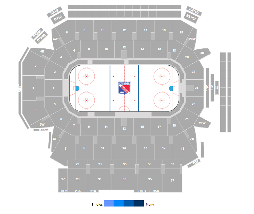 KRangersReport's tweet photo. Not a single ticket (seat or standing room) left for Game 4 tonight at The Aud!

#OHLRangers https://t.co/89JHphymkz