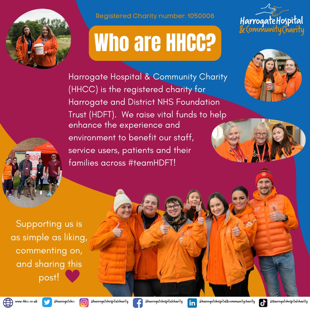 Make a difference by supporting HHCC. It's as simple as liking, sharing and commenting on our posts! Help raise vital funds to help enhance the experience and environment for our staff, service users, patients and their families.  Donate here today - hhcc.co.uk/donate/