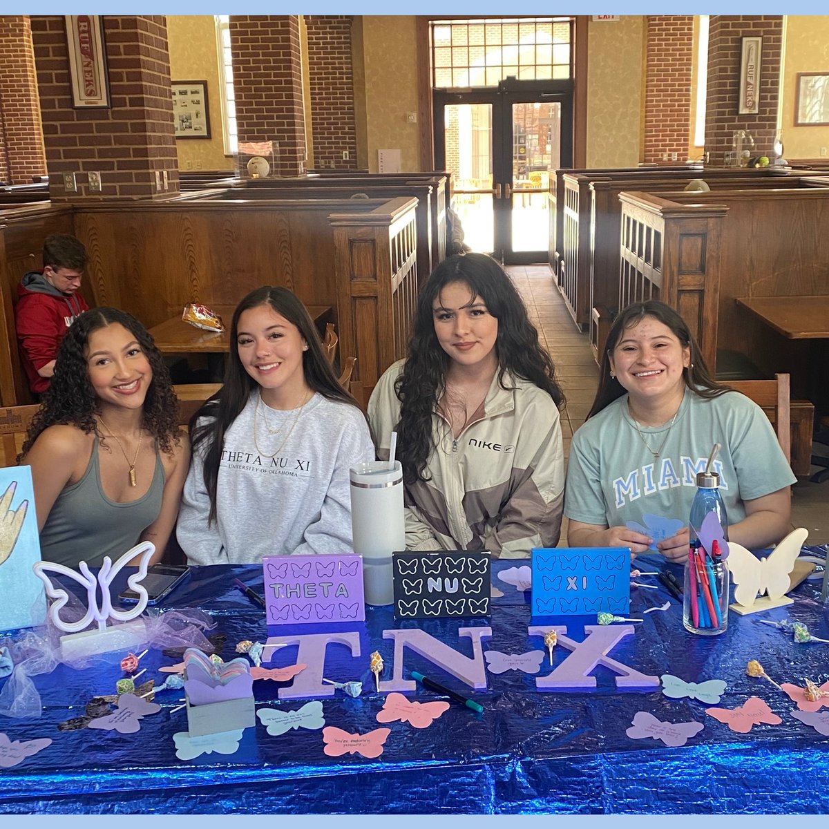 outnx's tweet photo. Today starts the countdown to the day that 7 passionate Women founded Theta Nu Xi Multicultural Sorority, Inc.🦋

To honor this day, we will highlight our tenets, starting with our service tenet! 

This year, our siblings have given back to the Norman and greater OKC area🤍 https://t.co/ZwBiV2aA5z