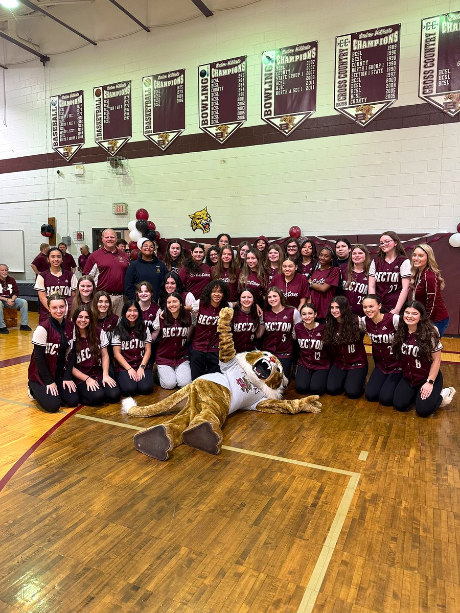 BectonCouncil's tweet photo. A successful Spring Pep Rally! Good luck to all our teams this season!😻🥎⚾️🎾🐾 @JODriscoll13 https://t.co/dZps0VGY7o
