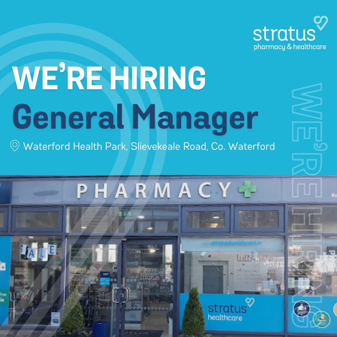 Looking for a challenging and rewarding career? Stratus Pharmacy &amp; Healthcare is seeking an ambitious General Manager to join our team and support our growth in Ireland. Apply now and take the next step in your career!
indeedhi.re/419LkS3