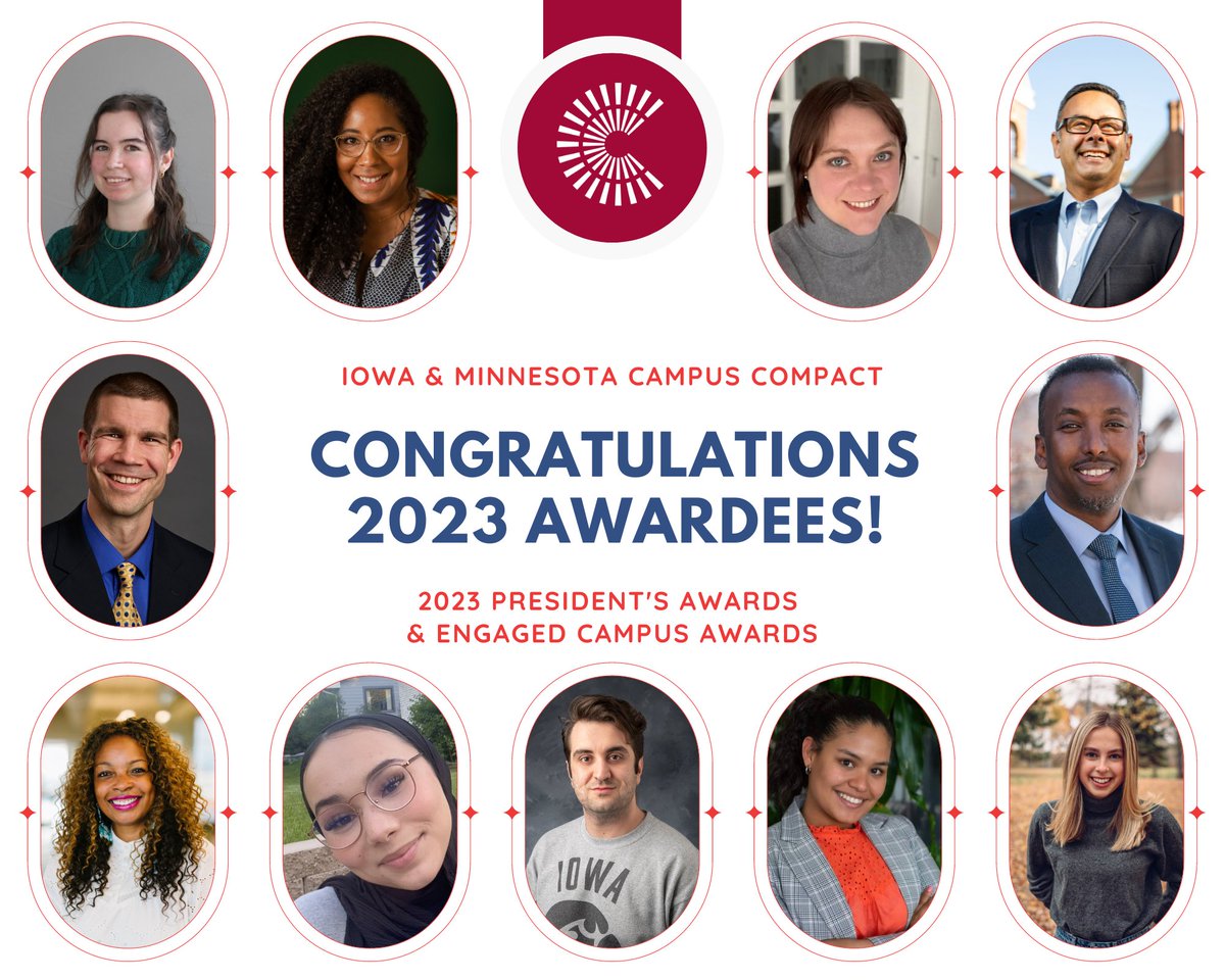 Meet our 2023 award winners! We are so excited to recognize the great work being done at our campuses and in our communities!

Read the full release &amp; view the awardees here:
iamncampuscompact.org/resource-posts…