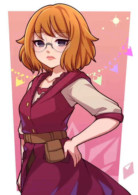 Commission for Anonymous !(Halfbody comms, thank you!)Mysterious elf ,magical jems shopper, Farah!Her characterization was wonderful, so it was very exciting and fun for me to draw her turning around a bit languidly.Thank you!#commissions 