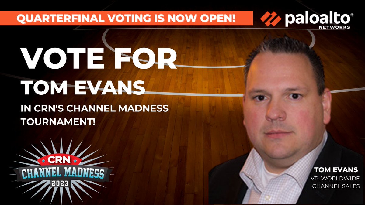 Cast your vote NOW to help Palo Alto Networks Tom Evans take home the title in the #CRNChannelMadness Tournament of Chiefs 👉 bit.ly/40oSVeW