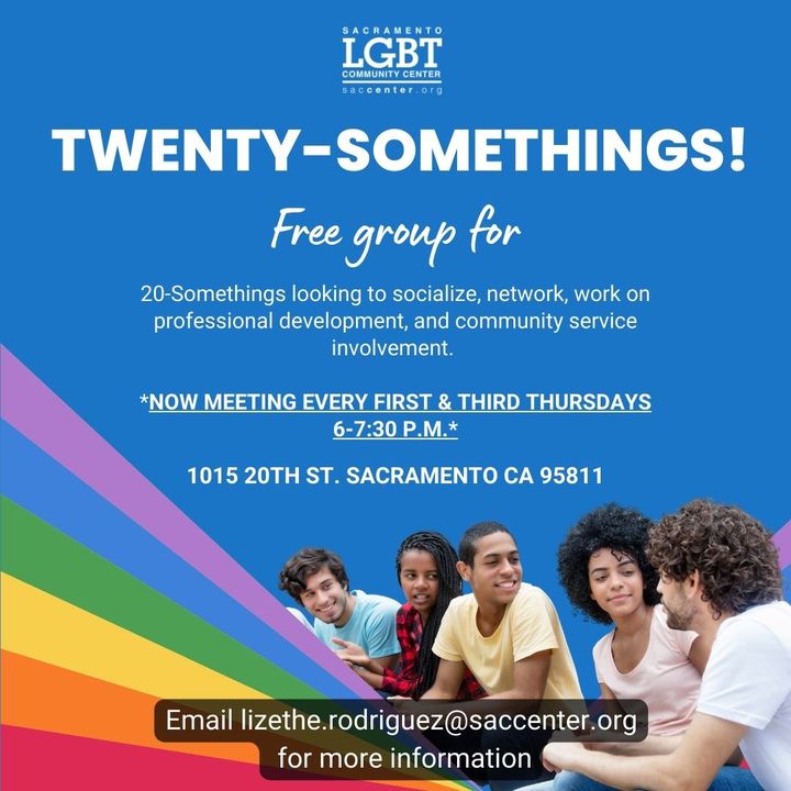 It's the first Thursday which means our 20-Somethings group is tonight!