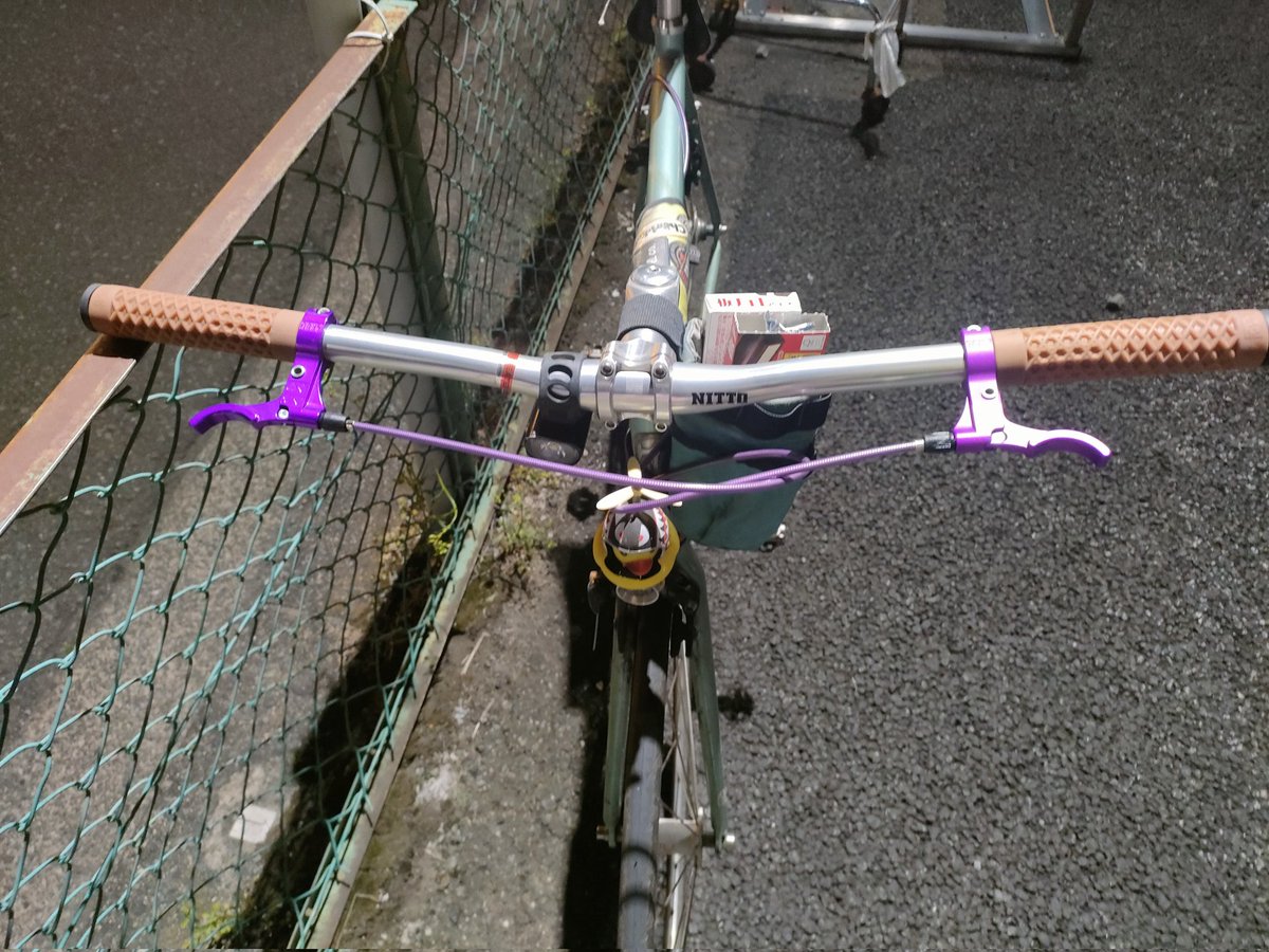 dig_dag_dog's tweet photo. 自転車のハンドルを変えたんですが、犬型のホーンを取り付けたいっす。
うちのアヒルちゃんですらメットを被ってるので、みんなメット被りましょう。
夜中にメットなしで落車したときに、頭打って道路で伸びてた経験もあるので…
因みにそん時の記憶ないっす…
#SDWC #StreetDogsWatchingCollective https://t.co/0zDCj5i0yp