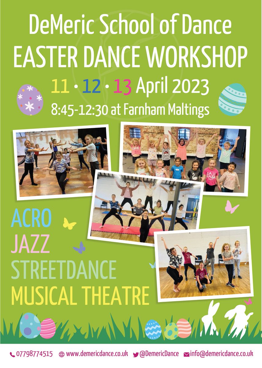 DemericDance's tweet image. Easter Dance Workshop Spaces Still Available- info@demericdance.co.uk