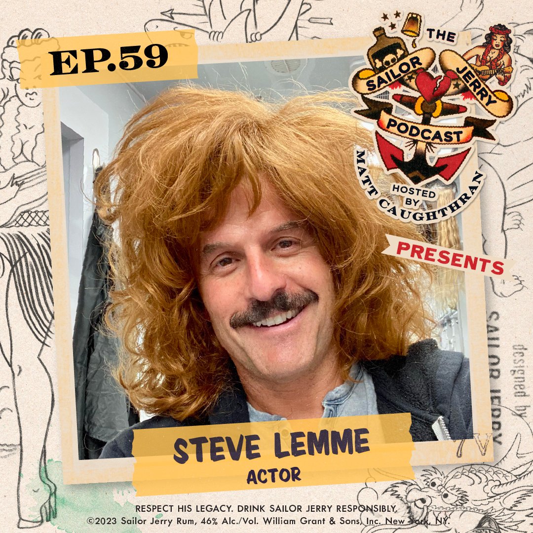 #ALLNEW episode of The Sailor Jerry Podcast is LIVE! 🎧🔥 The wickedly funny @SteveLemme joins us to talk about @brokenlizard’s new movie “Quasi” (@hulu) and his journey through the insanity of Hollywood to become an actor. Listen now: sailorjerry.com/en/podcast/