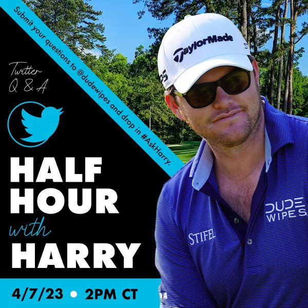 DUDEwipes's tweet photo. This one’s for all our golf dudes! ⛳️
Our dude @harryhiggs1991 will be taking over our Twitter account for a Q&A tomorrow, Friday 4/7 at 2pm ct. Got questions? Send them to us using #AskHarry https://t.co/Uw5YgOWtiq