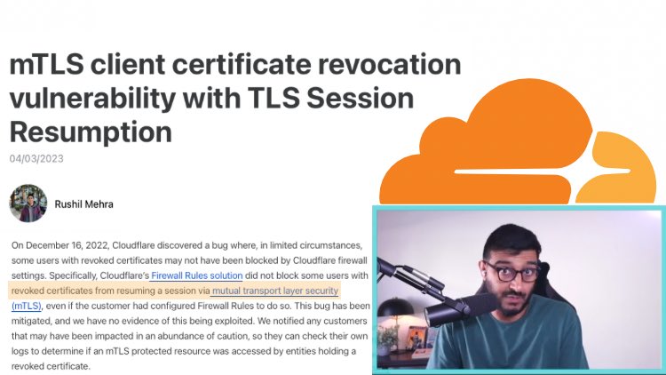 Cloudflare recently resolved an mTLS vulnerability that remained undetected for almost two years. mTLS, or mutual TLS, enables both the client and server to present certificates for authentication. In 2021, Cloudflare made a change to always permit TLS sessions, even with…