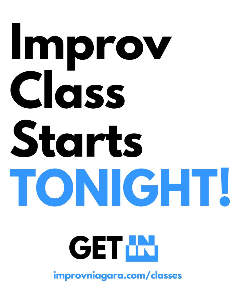 Heads up! Class starts TONIGHT.
Come have some fun, Niagara!