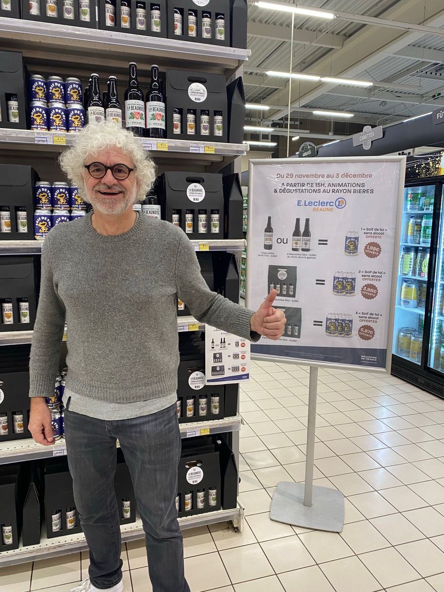 🍺 Heureux et fiers de voir nos bières @La_Beaunoise dans les magasins <a href="/Leclerc/">E.Leclerc</a> de <a href="/bfc_region/">Région Bourgogne-Franche-Comté</a> : avec ces Alliances Locales, nous créons des partenariats commerciaux de proximité.
🍻 Belle manière de proposer en circuit court des #bières #artisanales de qualité au meilleur prix !