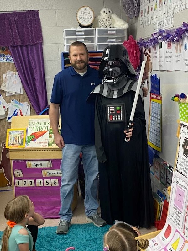 MosheimSchool's tweet photo. Our assistant principal is in another galaxy. Thanks Dr. Ripley for all you do for our school. Hope you have had a great Assistant Principal's Week. https://t.co/yfu2BNa1or