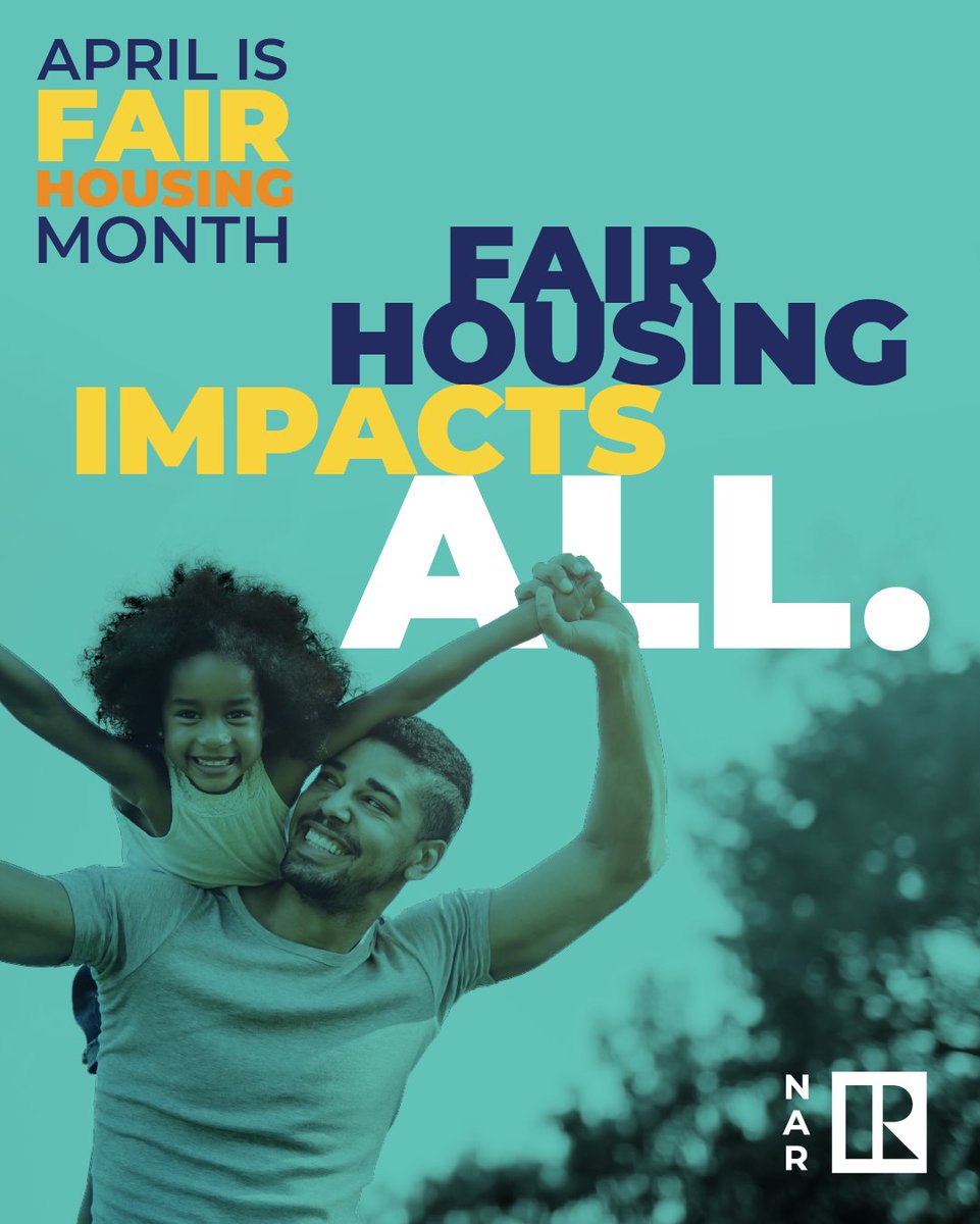 SAR commemorates Fair Housing Month! Fair housing is an essential part of the real estate industry—it impacts every broker, agent, buyer, seller and business. 
#FairHousingMonth #FairHousingForAll #summitrealtors