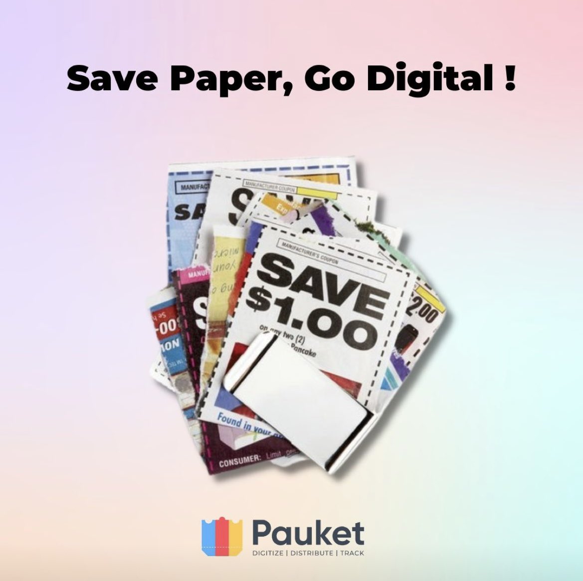 PauketInc's tweet image. You&apos;re not only jumping on the bandwagon of transforming your business digitally but also contributing to consciously reduce your carbon footprint with Pauket.Inc 

#madtech #saasproduct #gopauket #digitalcoupons #digitaltransformation #coupons #carbonfootprint