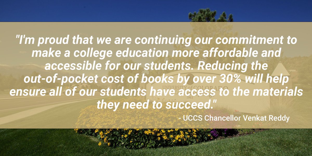 We are thrilled to announce our partnership with <a href="/UCCS/">UCCS</a> and the launch of the Textbook Affordability &amp; Access Program (TAAP). TAAP is aimed at reducing the cost of attendance and increasing accessibility to course materials. Read more about it here: hubs.la/Q01Kw-Dn0