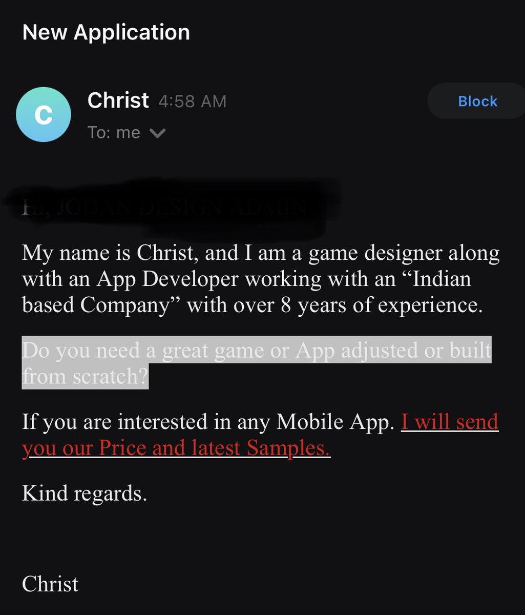 JoeMonsonAuthor's tweet photo. Well, here’s an email you don’t receive very often. #devinedesign #itsnotwhatyouthink #funnyspam https://t.co/K2p871wHzx