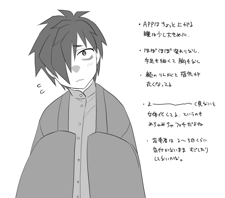 #エイプリルフールなのでリプきた自キャラを性転換させる
お声がけ頂いた3人(4件)ぶんでーきた!極力ぱっと見の印象やシルエットが変わらない感じの性転換が好物です。
いやー性転換描くのめ~~~~~っちゃ楽しいな……!!!ありがとうございました!