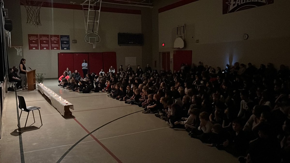 Getting ready for our Stations of the Cross presentation. <a href="/niagaracatholic/">Niagara Catholic DSB</a>