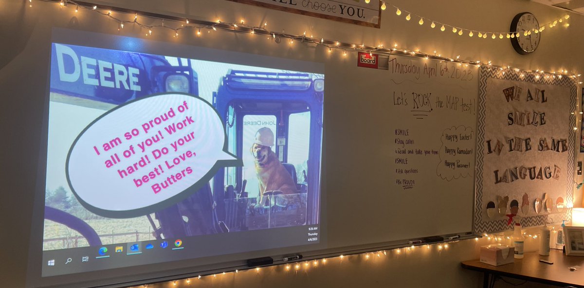 jessicamccoy27's tweet image. Public announcement from Butters #teachertwitter #MAPtest #workhard #DogsofTwittter #ELLteacher