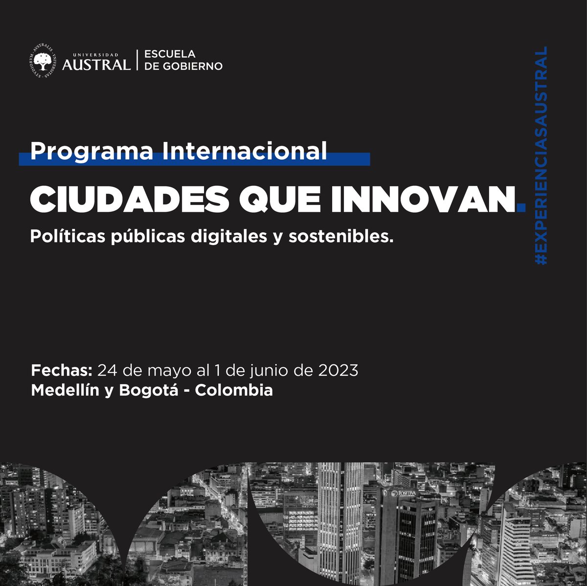 Escuela de Gobierno Universidad Austral (@egobiernoua) on Twitter photo 🔜Del 24 de mayo al 1 de junio sumate a la Semana Intensiva en Bogotá y Medellín 🇨🇴 del programa: Ciudades que innovan. Políticas Públicas Digitales y Sostenibles, que también incluirá visita a <a href="/SmartCityBOG/">Smart City Expo Bogotá</a>
Toda la info acá 👉bit.ly/40GxqGL
#ExperienciasAustral 🔜Del 24 de mayo al 1 de junio sumate a la Semana Intensiva en Bogotá y Medellín 🇨🇴 del programa: Ciudades que innovan. Políticas Públicas Digitales y Sostenibles, que también incluirá visita a <a href="/SmartCityBOG/">Smart City Expo Bogotá</a>
Toda la info acá 👉bit.ly/40GxqGL
#ExperienciasAustral