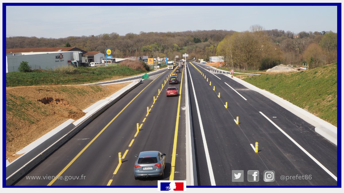 🚧#RN10 | Travaux de chaussée et de finition sur la RN10, sens Poitiers - Angoulême du 11 au 28/04
• fermeture de la bretelle vers Porte d’Aquitaine 
• fermeture de la bretelle vers Niort
• fermeture de la bretelle de la RN 10 de Niort vers Angoulême
👉vienne.gouv.fr/Actualites/RN-…