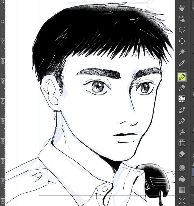 描くたび顔変わる… 