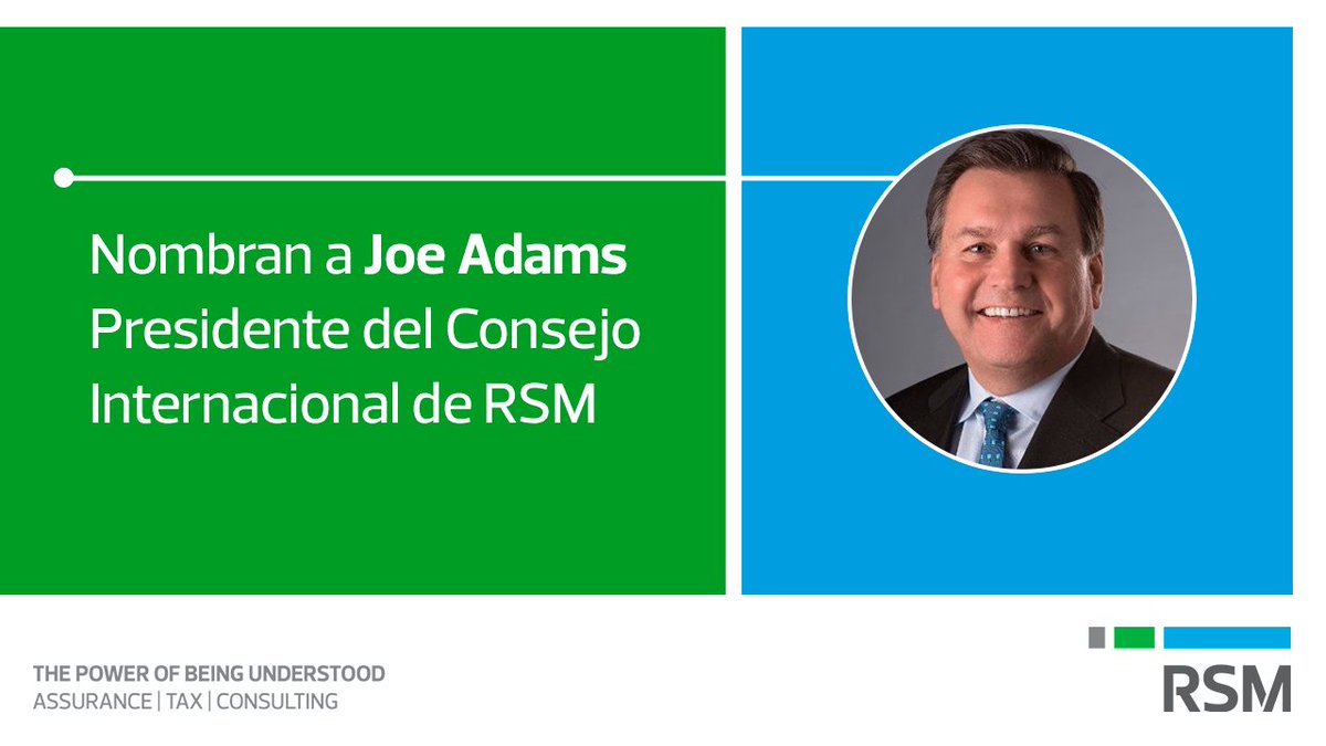 ChileRsm's tweet photo. Nombran a Joe Adams Presidente del Consejo Internacional de RSM. Para conocer todos los detalles de este nombramiento consulta el siguiente link
https://t.co/h6UDx4KmsP @ChileRsm https://t.co/M0b5vvABSc