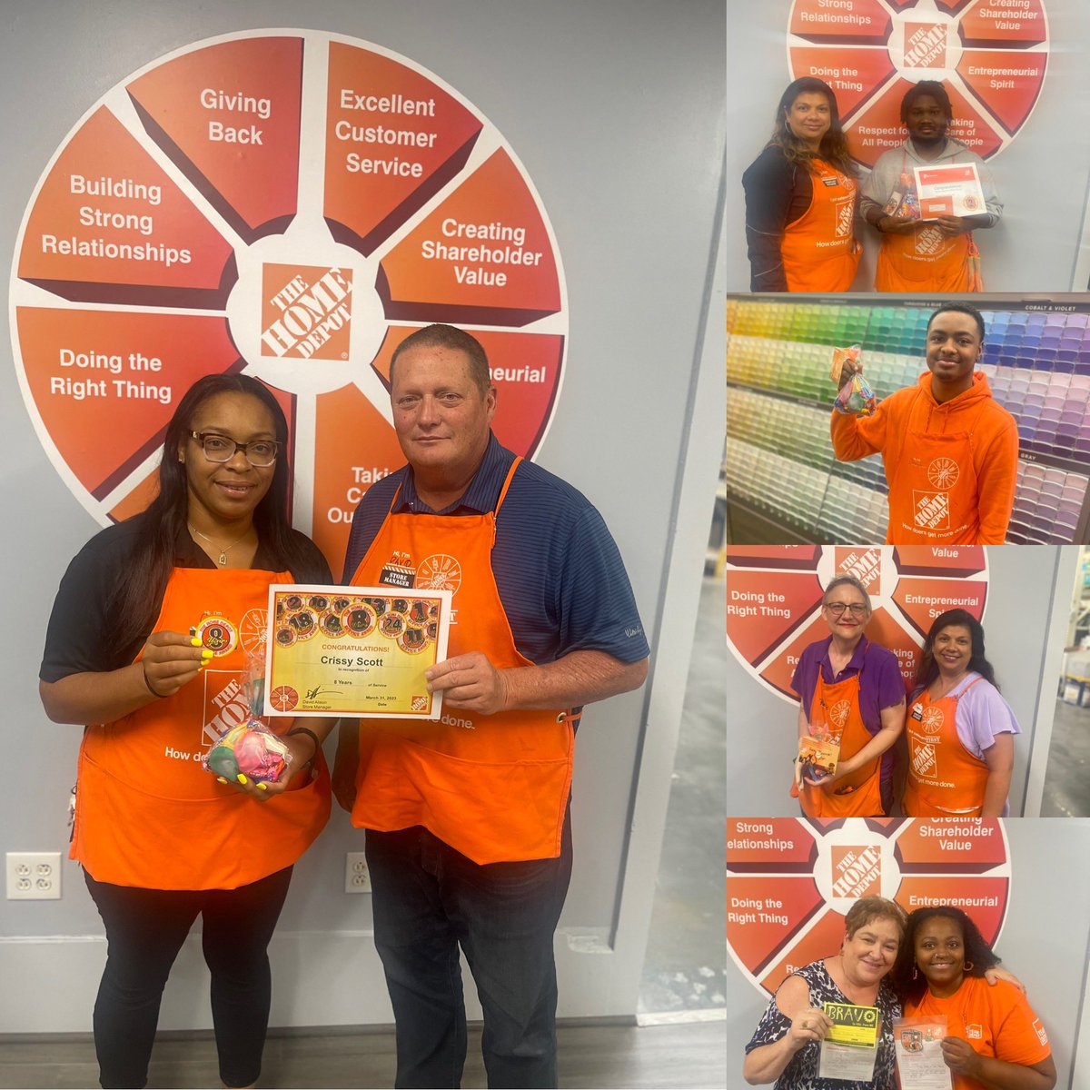 It’s been a busy couple of weeks, but we did get to recognize and celebrate some anniversaries, birthdays and our March All-Star Associate of the Month! <a href="/TonjesBetty/">Betty Tonjes</a> <a href="/ChadDantin/">Chad Dantin</a> <a href="/scott_83c/">crissy scott</a>  <a href="/HDDistrict132/">Home Depot D132</a> <a href="/Jacobhomedepot/">Jacob Lutes</a>