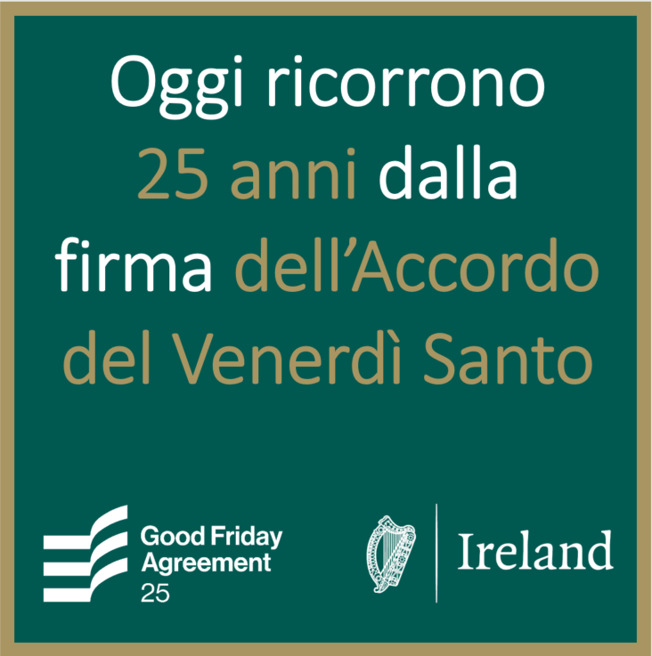 In occasione di questo traguardo storico importantissimo #GFA25, l'Irlanda riafferma il suo impegno per il mantenimento della pace e la riconciliazione sull'isola d'Irlanda.