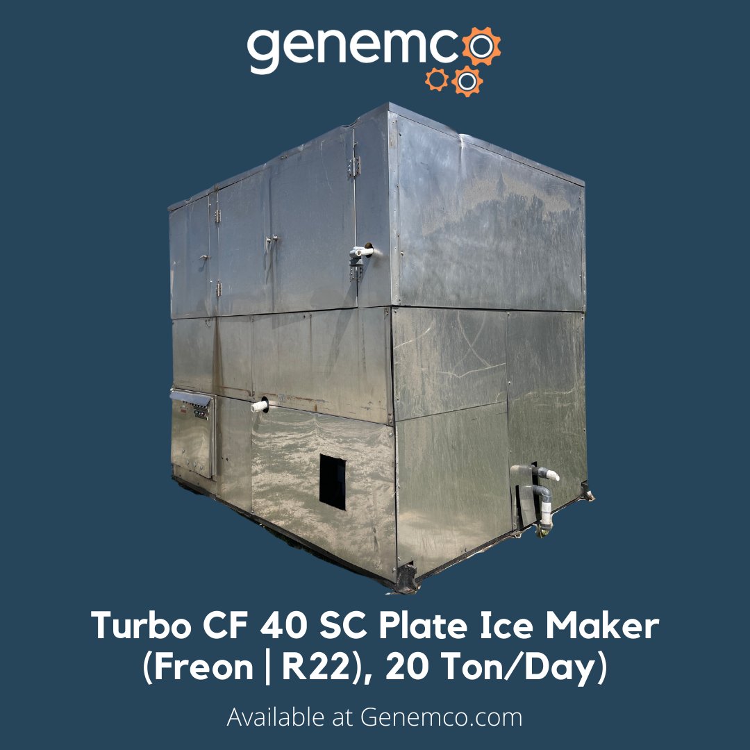 Genemco's tweet image. Other equipment dealers putting you “on ice?” Contact Genemco, our customers are top priority! 
hubs.li/Q01JgB-q0
#ice #onice #plateicemaker #freon #ammonia #plateice #industrialice #industrialrefrigeration #equipment #used #coldchain #industrialicemachines #refrigeration