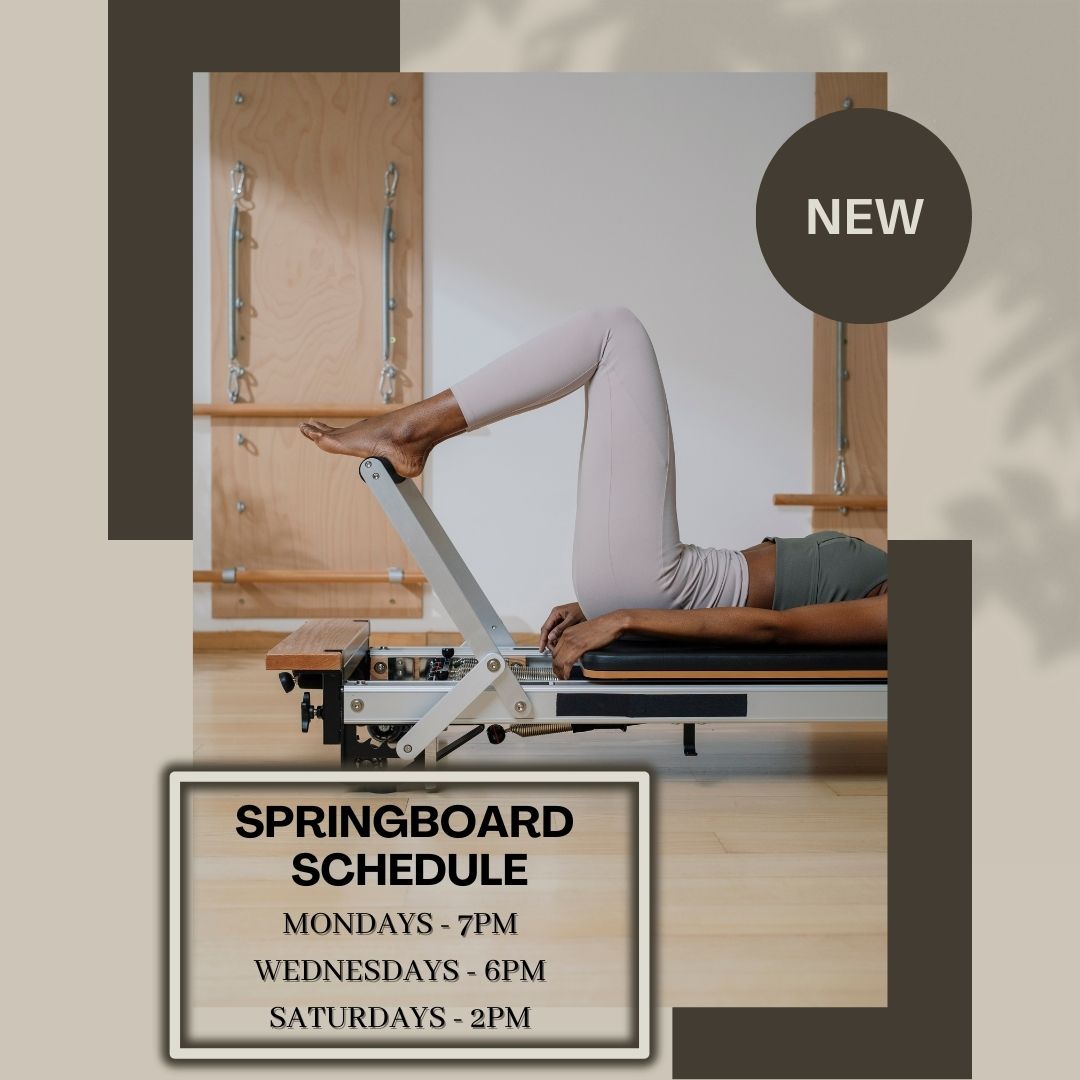 pilateswithmimi's tweet image. ‘SPRING&apos; into next week with our BRAND NEW group Springboard Class schedule! Click the link here tinyurl.com/yrx7mtpp or the one in our bio to sign-up for a class!
#pilatesspringboard #springboardexercise