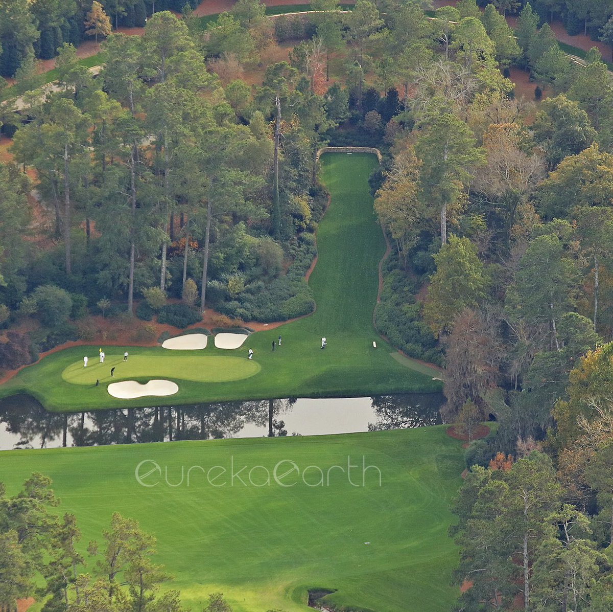 One of the most iconic par-5s in golf has been lengthened 35 yards - No. 13 - Azalea  

2022 yardage: 510 (L)
2023 yardage: 545 (R)

#TheMasters 

(📷 ©15MAR2022  David Dobbins/EurekaEarth)
(📷 ©19NOV2022 David Dobbins/EurekaEarth)