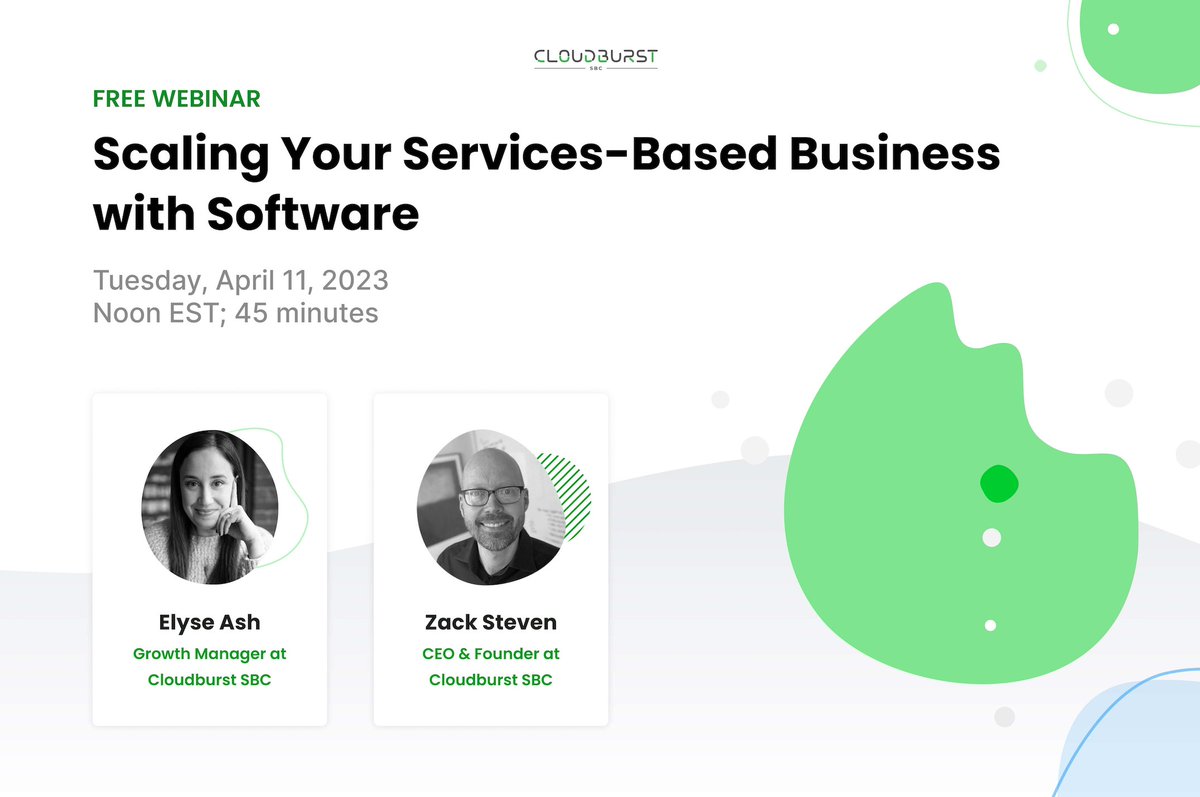 Next week we’re sharing our proven process for helping service-based businesses grow faster + more efficiently than they ever thought possible!

Join us for our free webinar to learn how: cloudburststudio.com/webinar-regist…