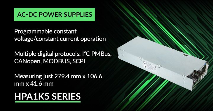 xppower's tweet photo. Digital programmable 1.5kW AC-DC Power Supplies
FIND OUT MORE: https://t.co/NmkTVgm9nj
• Universal single phase input
• 24 & 48V nominal output voltages with 0-105% adjustment
• Medical device & ITE safety approvals
#acdcpowersupplies #programmablepower https://t.co/JwRRLE9VUX