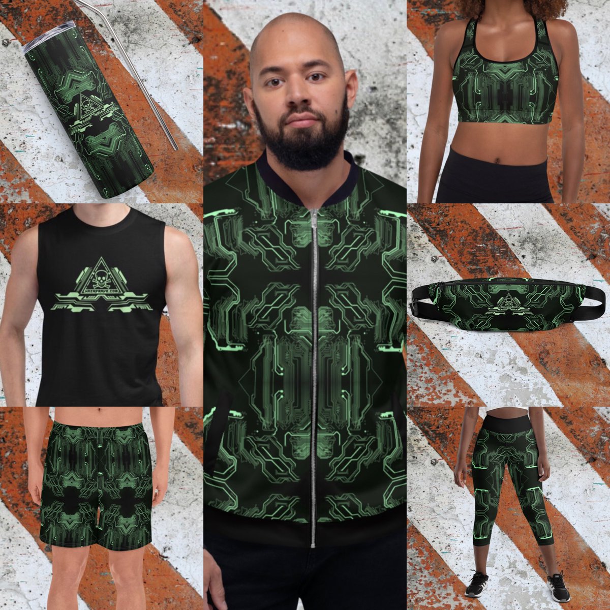 hazrdrave's tweet photo. Check out our HAZRDWARE collection at https://t.co/Us9qgmOEnS

 #raveclothing #festivalclothing #activewear #techwear #gothclothing #cyberpunkclothing #psychedelicart #cyberpunkart #visionaryart #raver #cybergoth #cyberpunk #clubkid https://t.co/c4vO4qtT49
