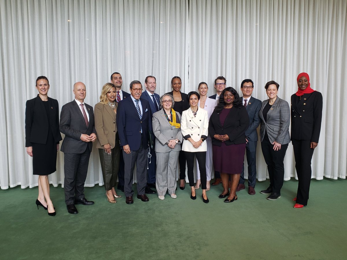 Monaco_ONU's tweet photo. #IDSDP2023 #SportDay celebration @UN "Scoring for People and the Planet" looking at players' rights, diversity and inclusion, gender equality, climate action and the role of Governments. https://t.co/dPbsGqbV8Q
