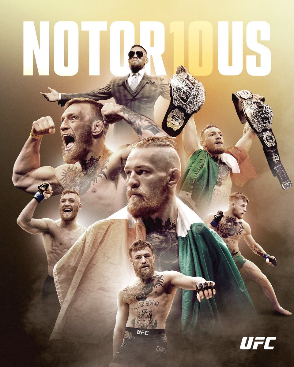 pelunaton's tweet photo. Espectacular imagen la que ha subido a Twitter @UFCEurope por el décimo aniversario del debut de Conor McGregor a UFC #UFC #NOTOR10US https://t.co/MGnwasxIof