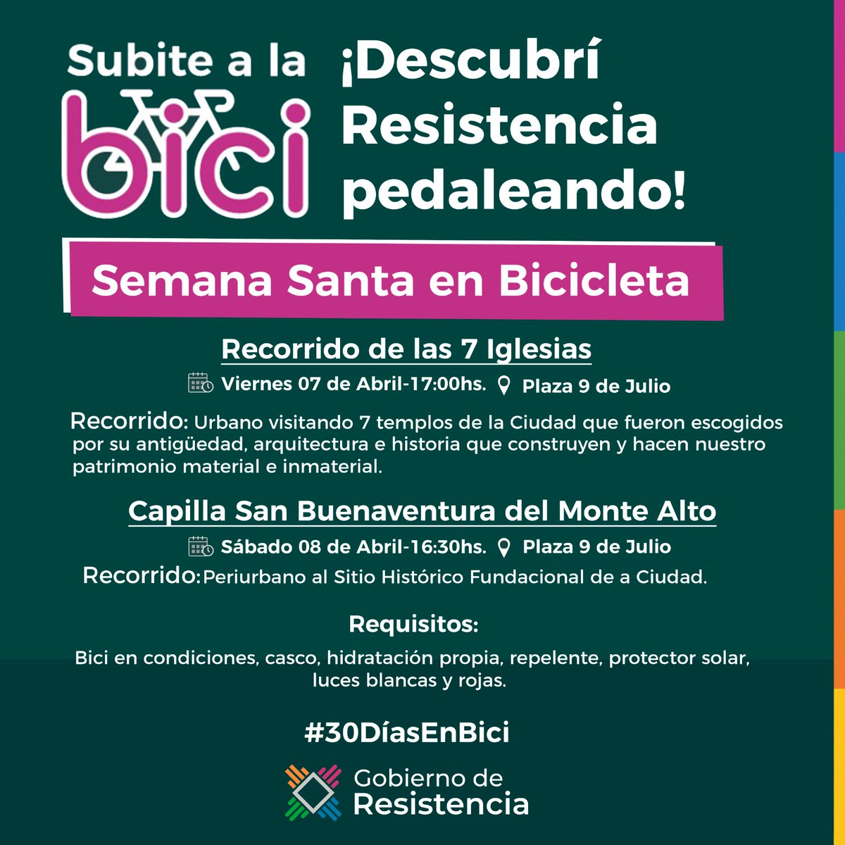 SebasGlibota's tweet photo. Día 6 de #30DíasEnBici promocionando la bicicleta cómo lo mejor del mundo mundial para movernos. También pasando el chivo de nuestras próximas salidas #SubiteALaBici #SemanaSantaEnBicicleta
@30diasenbici #1AutoMenos https://t.co/p9rpCWcvWu